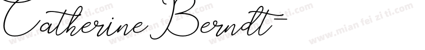 Catherine Berndt字体转换